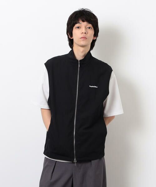 Purple&Yellow / パープルアンドイエロー ベスト | コットンナイロンツイルベスト | 詳細4