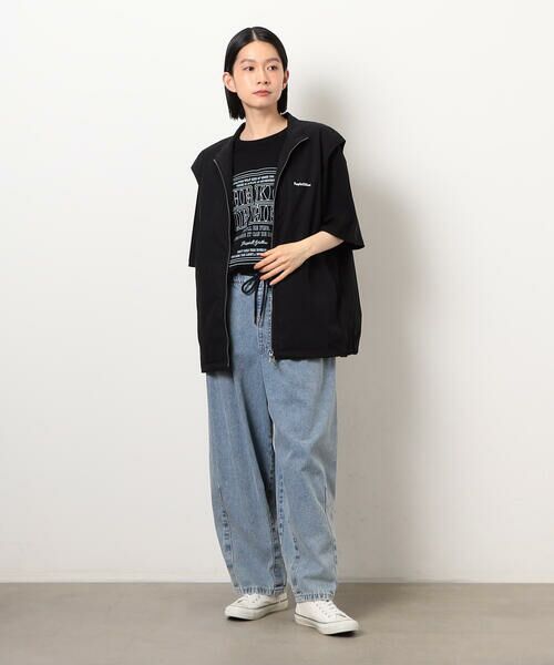 Purple&Yellow / パープルアンドイエロー ベスト | コットンナイロンツイルベスト | 詳細5