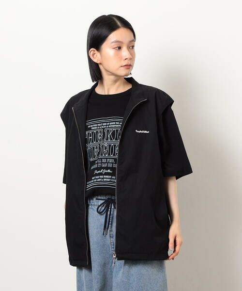 Purple&Yellow / パープルアンドイエロー ベスト | コットンナイロンツイルベスト | 詳細9