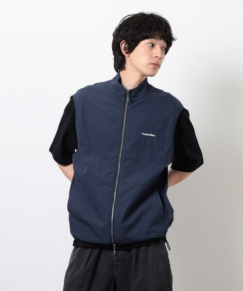 Purple&Yellow / パープルアンドイエロー ベスト | コットンナイロンツイルベスト | 詳細14