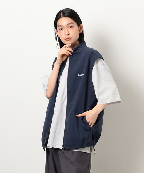 Purple&Yellow / パープルアンドイエロー ベスト | コットンナイロンツイルベスト | 詳細17