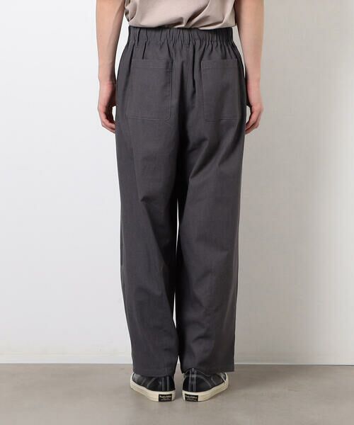 Purple&Yellow / パープルアンドイエロー スラックス・ドレスパンツ | 麻混ワイドテーパードパンツ | 詳細21