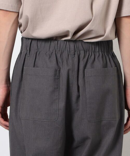 Purple&Yellow / パープルアンドイエロー スラックス・ドレスパンツ | 麻混ワイドテーパードパンツ | 詳細23