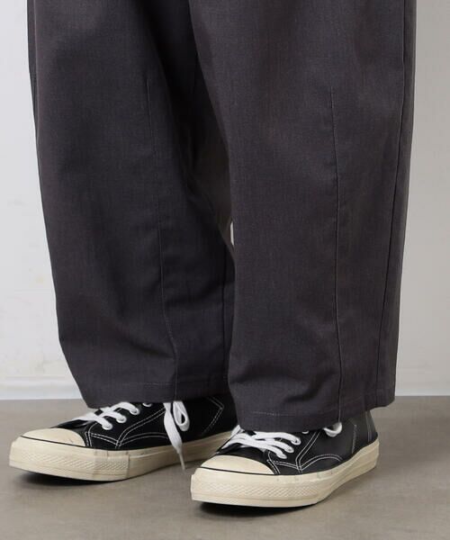 Purple&Yellow / パープルアンドイエロー スラックス・ドレスパンツ | 麻混ワイドテーパードパンツ | 詳細25