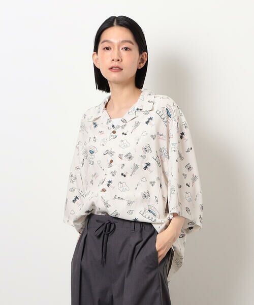 Purple&Yellow / パープルアンドイエロー シャツ・ブラウス | レトロポップ アロハシャツ | 詳細10