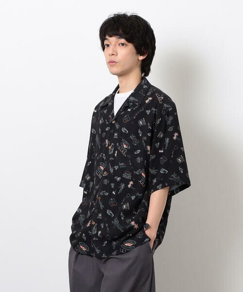 Purple&Yellow / パープルアンドイエロー シャツ・ブラウス | レトロポップ アロハシャツ | 詳細23