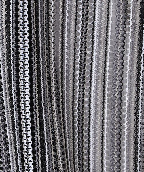 Purple&Yellow / パープルアンドイエロー シャツ・ブラウス | マルチカラーストライプレースシャツ | 詳細8