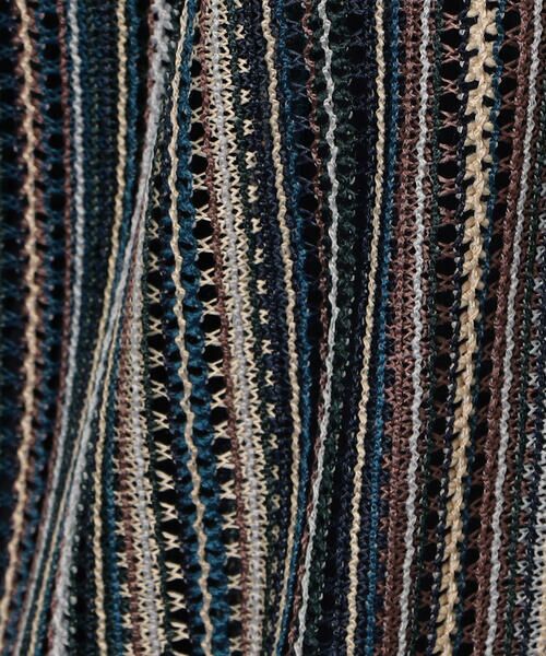 Purple&Yellow / パープルアンドイエロー シャツ・ブラウス | マルチカラーストライプレースシャツ | 詳細23