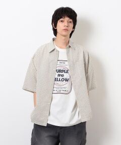 Purple&Yellow / パープルアンドイエロー シャツ・ブラウス | シアサッカーチェックシャツ