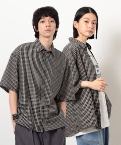 Purple&Yellow / パープルアンドイエロー シャツ・ブラウス | シアサッカーチェックシャツ