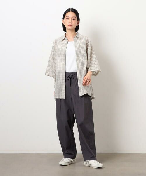 Purple&Yellow / パープルアンドイエロー シャツ・ブラウス | シアサッカーチェックシャツ | 詳細4