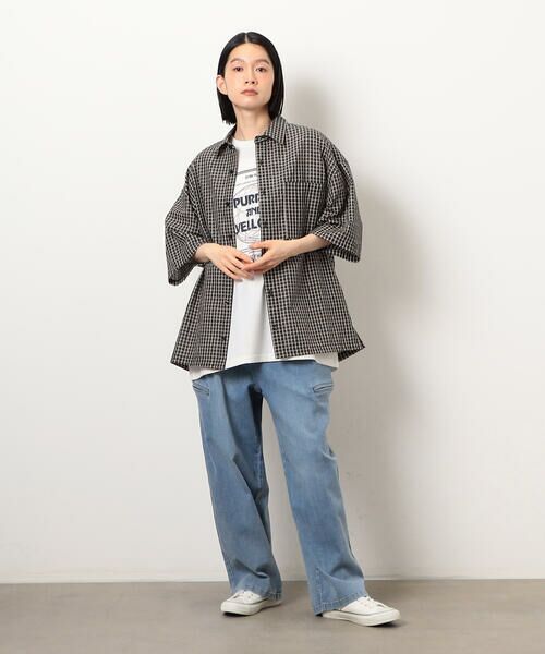 Purple&Yellow / パープルアンドイエロー シャツ・ブラウス | シアサッカーチェックシャツ | 詳細12