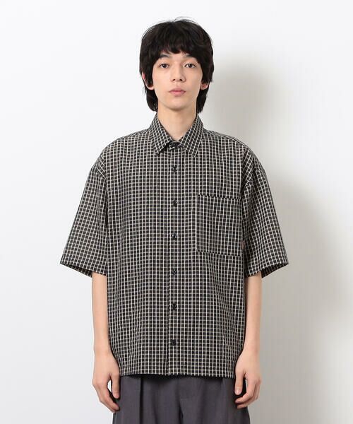 Purple&Yellow / パープルアンドイエロー シャツ・ブラウス | シアサッカーチェックシャツ | 詳細16