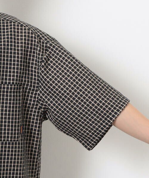 Purple&Yellow / パープルアンドイエロー シャツ・ブラウス | シアサッカーチェックシャツ | 詳細21