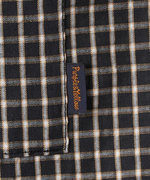 Purple&Yellow / パープルアンドイエロー シャツ・ブラウス | シアサッカーチェックシャツ | 詳細23