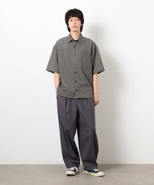 Purple&Yellow / パープルアンドイエロー シャツ・ブラウス | シアサッカーチェックシャツ | 詳細9