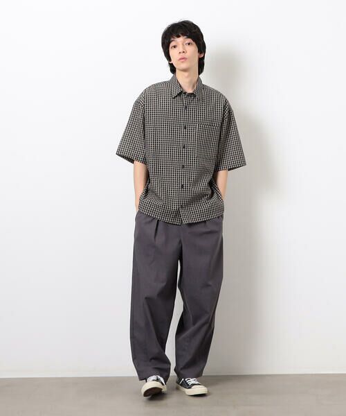 Purple&Yellow / パープルアンドイエロー シャツ・ブラウス | シアサッカーチェックシャツ | 詳細10