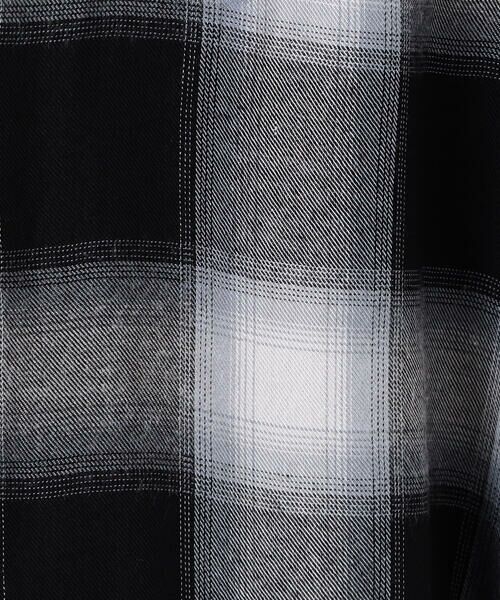 Purple&Yellow / パープルアンドイエロー シャツ・ブラウス | オンブレーチェック半袖シャツ | 詳細14