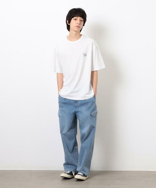 Purple&Yellow / パープルアンドイエロー Tシャツ | サークルロゴミニ刺繍半袖Ｔシャツ | 詳細2