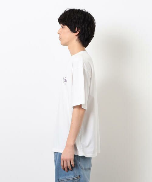 Purple&Yellow / パープルアンドイエロー Tシャツ | サークルロゴミニ刺繍半袖Ｔシャツ | 詳細9