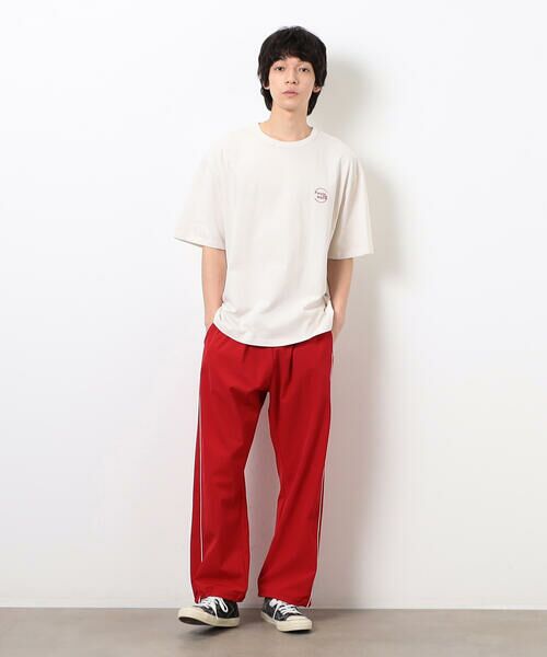 Purple&Yellow / パープルアンドイエロー Tシャツ | サークルロゴミニ刺繍半袖Ｔシャツ | 詳細11