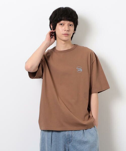 Purple&Yellow / パープルアンドイエロー Tシャツ | サークルロゴミニ刺繍半袖Ｔシャツ | 詳細27