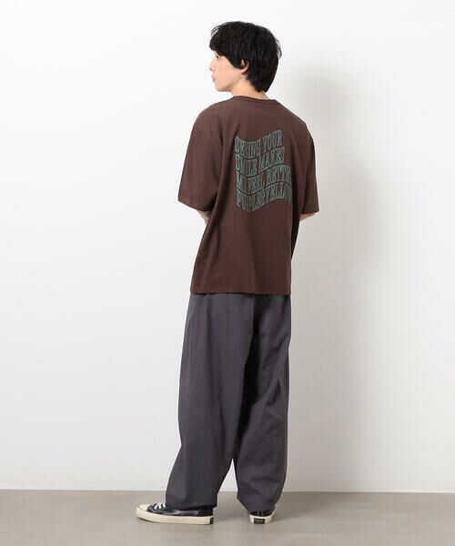 セール】 ウェーブメッセージプリント半袖Tシャツ （Tシャツ