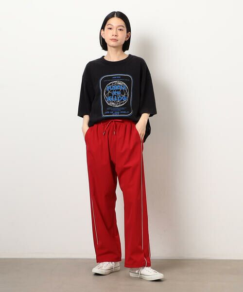 Purple&Yellow / パープルアンドイエロー Tシャツ | フロスト加工ツアー風プリント半袖Ｔシャツ | 詳細15