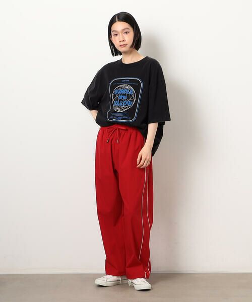 Purple&Yellow / パープルアンドイエロー Tシャツ | フロスト加工ツアー風プリント半袖Ｔシャツ | 詳細16