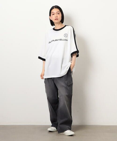 Purple&Yellow / パープルアンドイエロー Tシャツ | メッシュラグランゲームTシャツ | 詳細6