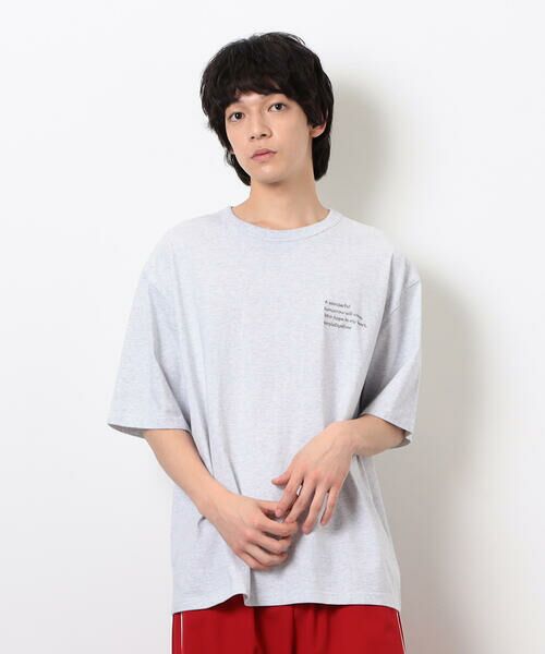 祝開店！大放出セール開催中 メッセージプリント半袖Tシャツ （Tシャツ）｜Purple&Yellow ジャケット・アウター