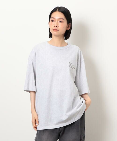 メッセージプリント半袖Tシャツ （Tシャツ）｜Purple&Yellow