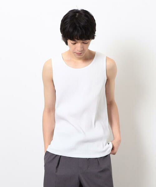 Purple&Yellow / パープルアンドイエロー タンクトップ | リブタンクトップ | 詳細3