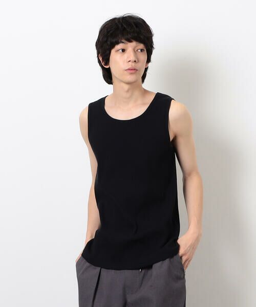 Purple&Yellow / パープルアンドイエロー タンクトップ | リブタンクトップ | 詳細10