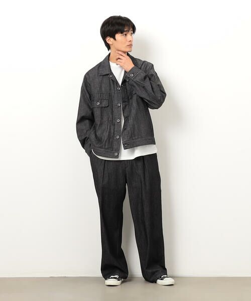 Purple&Yellow / パープルアンドイエロー ブルゾン | ライトオンスデニムＧジャン | 詳細3