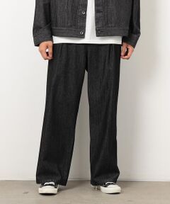 Purple&Yellow / パープルアンドイエロー その他パンツ | ライトオンスデニム タックワイドパンツ