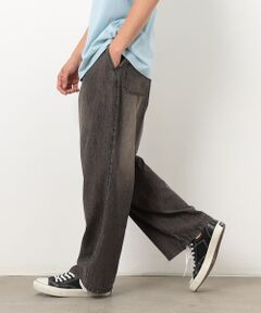 Purple&Yellow / パープルアンドイエロー その他パンツ | ライトオンスデニム タックワイドパンツ