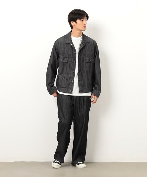 Purple&Yellow / パープルアンドイエロー その他パンツ | ライトオンスデニム タックワイドパンツ | 詳細1