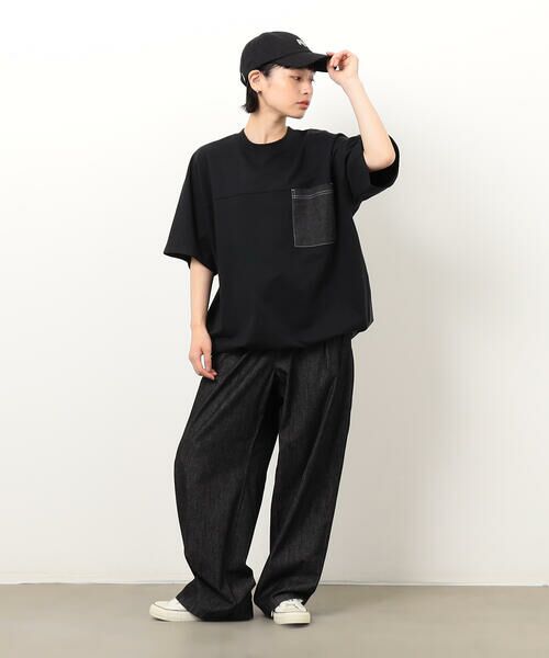 Purple&Yellow / パープルアンドイエロー その他パンツ | ライトオンスデニム タックワイドパンツ | 詳細7