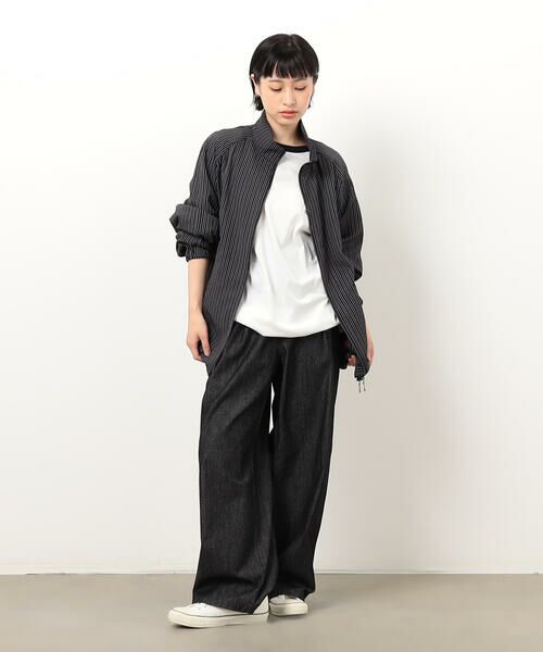 Purple&Yellow / パープルアンドイエロー その他パンツ | ライトオンスデニム タックワイドパンツ | 詳細8