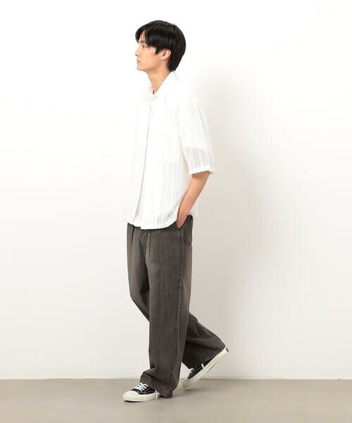 Purple&Yellow / パープルアンドイエロー その他パンツ | ライトオンスデニム タックワイドパンツ | 詳細13