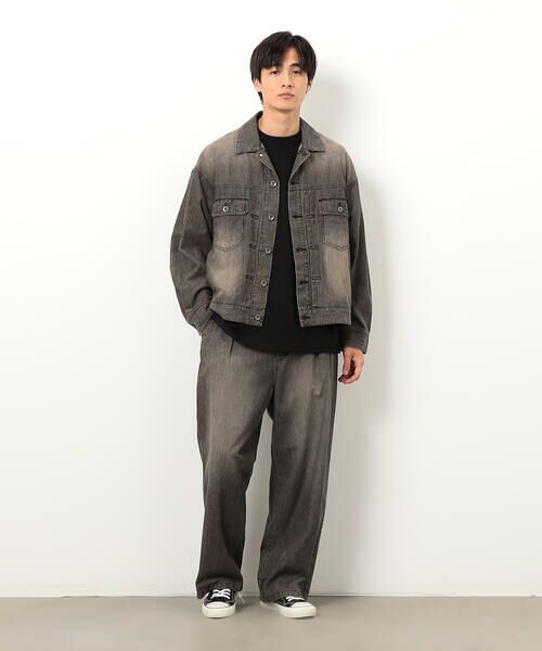 Purple&Yellow / パープルアンドイエロー その他パンツ | ライトオンスデニム タックワイドパンツ | 詳細15