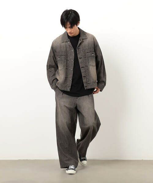 Purple&Yellow / パープルアンドイエロー その他パンツ | ライトオンスデニム タックワイドパンツ | 詳細16