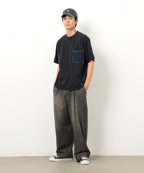 Purple&Yellow / パープルアンドイエロー その他パンツ | ライトオンスデニム タックワイドパンツ | 詳細19