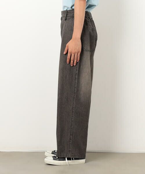 Purple&Yellow / パープルアンドイエロー その他パンツ | ライトオンスデニム タックワイドパンツ | 詳細26