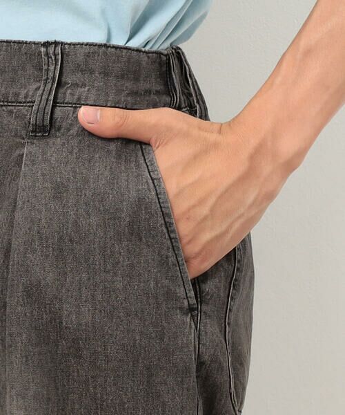 Purple&Yellow / パープルアンドイエロー その他パンツ | ライトオンスデニム タックワイドパンツ | 詳細30
