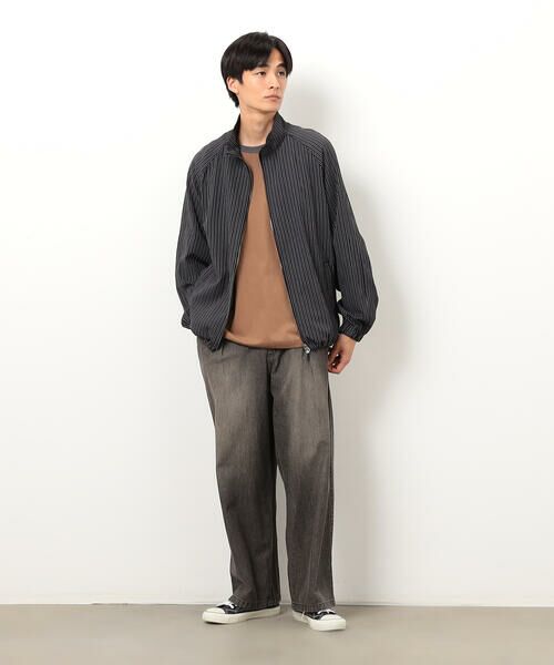 Purple&Yellow / パープルアンドイエロー ブルゾン | サッカーストライプブルゾン | 詳細1