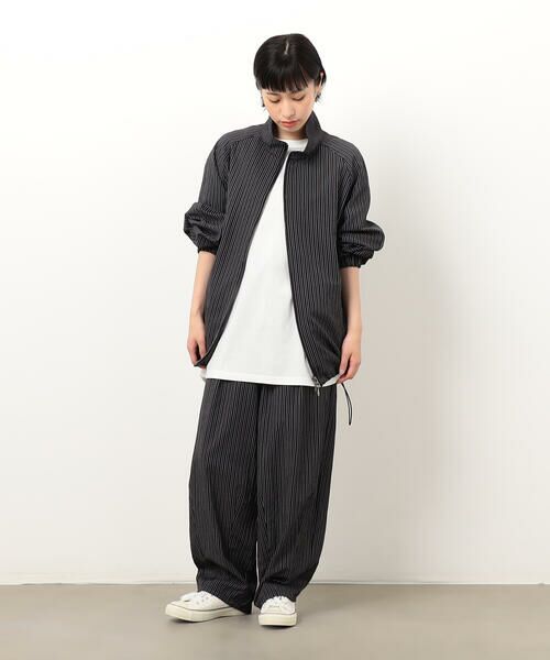 Purple&Yellow / パープルアンドイエロー ブルゾン | サッカーストライプブルゾン | 詳細10