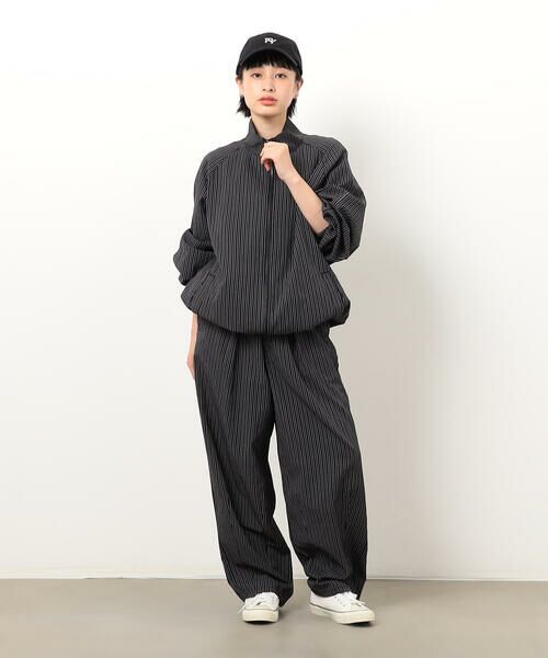 Purple&Yellow / パープルアンドイエロー ブルゾン | サッカーストライプブルゾン | 詳細11