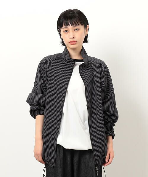 Purple&Yellow / パープルアンドイエロー ブルゾン | サッカーストライプブルゾン | 詳細13